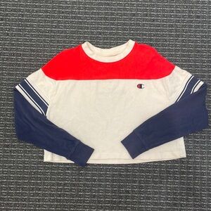 Amazing vintage Champion long sleeve crop top